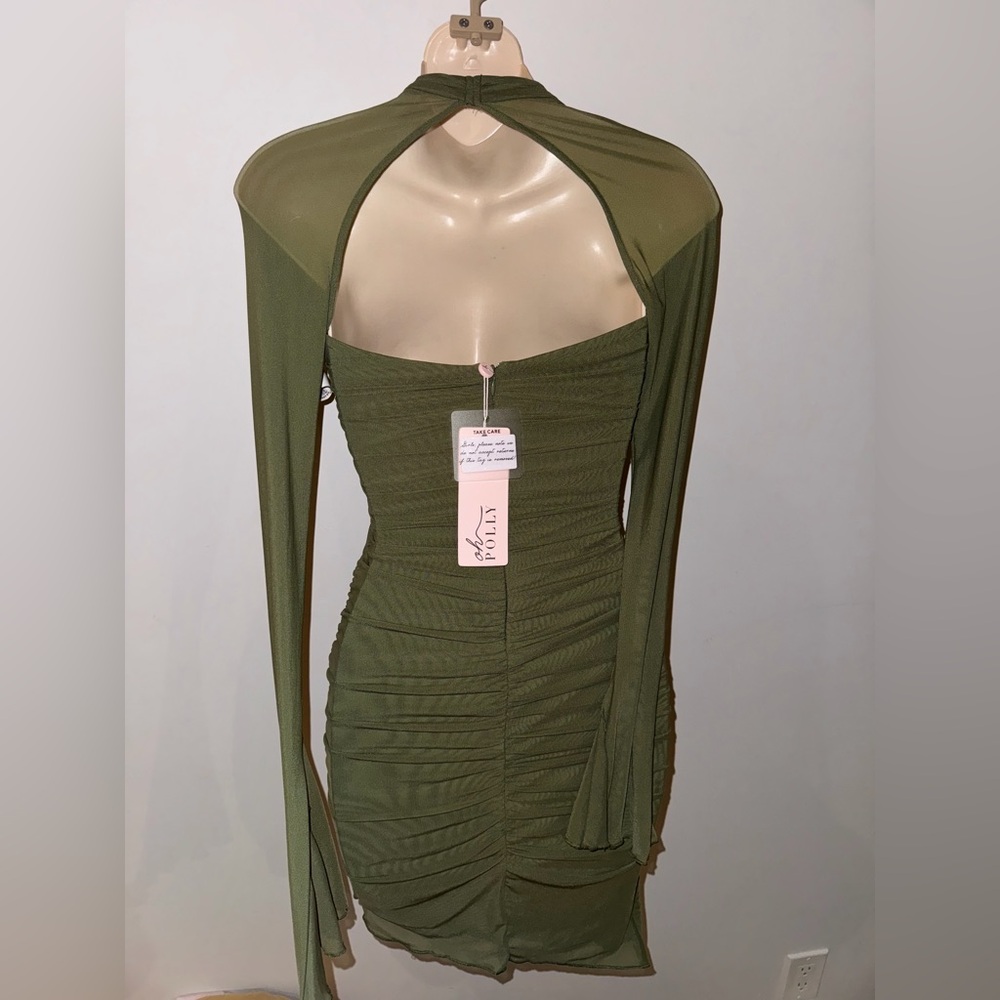 Oh Polly - Beyza Dress in Olive - Picture 10 of 10